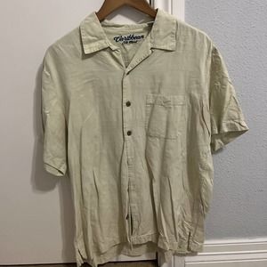 Caribbean silk blend short sleeve L